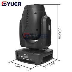 YUER™️ Nouveau projecteur LED 180W Atomisation Lyre Beam Prisme 6+12 Facettes DJ Disco Boîte de nuit Bar Mariage Activité Pistes de danse DMX