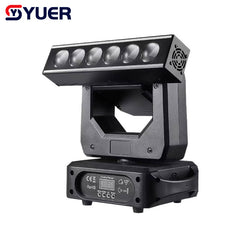 YUER™ NOUVEAU 6x20W Projecteur LED avec stroboscope Lyre Dj Contrôleur Disco Lampe LED RGBW 4-en-1 XYZ Lyre Rotation infinie