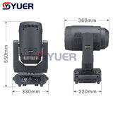 YUER™️ NEW Stage Effect Strobe Light DMX512 Focusing 300W DJ Beam Moving Head Light For Disco Dance Floor Bar Party Nightclub