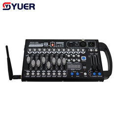 YUER™️ Mini Battery Powerd 192CH DMX512 Controller With Wireless Wifi Fader Wing Party Lighting Console Scene Dj Disco