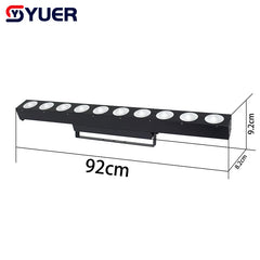 YUER™️ LED Matrix lights 10x12W RGBW 4in1 DMX512 Stage Effect Lighting Good For DJ Disco Party Dance Floor Clubs Bar And Wedding Decorations