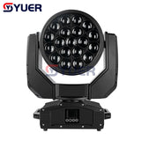 YUER™️ Water Proof IP65 19X40W RGBW Zoom Wash Moving Head Light DMX512 19/27CH Beam Pattern Effect DJ Disco Stage Wedding Party Bar