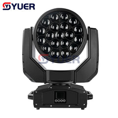 YUER™️ resistente al agua IP65 19X40W RGBW Zoom Wash luz con cabezal móvil DMX512 19/27CH patrón de haz efecto DJ Disco escenario boda fiesta Bar