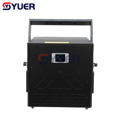 YUER™️ 12W RGB Animación 30kpps Luces láser de escaneo DMX512 DJ Disco Partterns Wash Proyector láser para bodas Luz LED para barra de fiesta 
