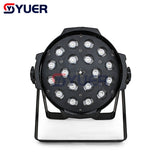 YUER™️ 18PCS LED Zoom Par Light  Indoor Aluminum Par Lights 18X18W RGBWA-UV 6IN1 Quad Color LED Zoom Par Lights 25 Degree Beam Angle