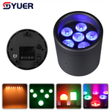 YUER™️ Battery Wireless Waterproof 6X15W RGBWA-UV 6IN1 LED Par Light With Swedish wireless mode APP Control 2.4G Wireless DMX512 For DJ Disco Stage Indoor Bar