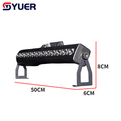 YUER™ 12x6W RGBW 4in1 Wall Wash Light Point Control Wash Effect DMX512 For DJ Disco Party Bar Club Wedding Stage Lighting
