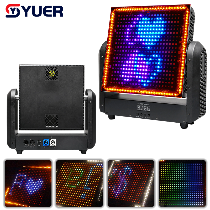 YUER™️LED 400PCS RGB + 108PCS Blanco y Blanco Cálido Luz Estroboscópica de Cabeza Móvil con Efectos Flash de Lavado RDM DMX512 Para DJ Disco Fiesta Club Bar