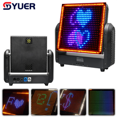 YUER™️LED 400PCS RGB + 108PCS Blanco y Blanco Cálido Luz Estroboscópica de Cabeza Móvil con Efectos Flash de Lavado RDM DMX512 Para DJ Disco Fiesta Club Bar