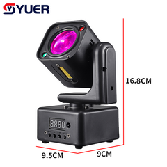 YUER™ 4x3W RGBW +5w Strobe Moving Head Light RG Laser Strobe Effect DMX512 Sound Control For DJ Disco Party Bar Club Wedding Stage Lighting