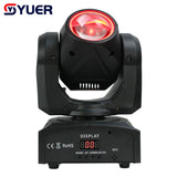 YUER™️ 60W Beam 0SRAM RGBW 4IN1 Moving Head Light Strobe DMX512 Voice Control For DJ Disco Stage Indoor Bar Wedding Lights Show