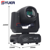 YUER™️ NEW 100W mini beam movind head lights RGBW 4in1 super bright LED DJ Spot Light dmx control disco dj LED moving head lights