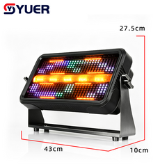 YUER™ 360x0.5W RGB +360x1W Warm/Cold White Strobe Light With Auxiliary Light Beam Wash Effect DMX512 Sound Control For DJ Disco Wedding Event Party Bar Club