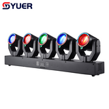 YUER™️Mini 5X30W Moving Head Light With LED Ring 5X100mw Green Lasers Effect DMX512 For DJ Disco Party Stage Effect Lighting Night Club Bar Light