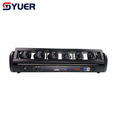 YUER™️ Lumière de barre à 6 yeux Lumière laser à faisceau épais RGB 6X500mw 6X2100mw Lumière laser à tête mobile de contrôle DMX pour fête, discothèque, scène de mariage