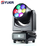 YUER™️  IP65 Waterproof 7X60W RGBW 4in1 Bee Eye Wash Moving Head Light DMX512 Control for DJ Disco Bar Party