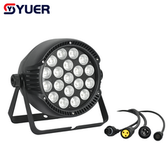 YUER™️Projecteur Par LED étanche IP65 19X10W RGBW avec effet Wash Stroboscopique, contrôle vocal DMX512 pour Disco DJ Projecteur Décoration de fête Veilleuse