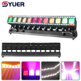 YUER™️Standard Edition LED 12X60W RGBW 4in1+432 Golden +432 Cold White Moving Head Beam Light DMX512 For DJ Disco Party Stage Effect Lighting Night Club Bar Light