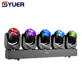 YUER™️5X60W RGBW Point Control Moving Head Light Beam Horse Racing Effect RDM DMX512 For Stage Light Effect Light Disco Dj Music Party Bar