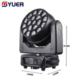 YUER™️ Copy Claypaky K10 19x15W Bee Eye RGBW 4in1 LED Wash Moving Head Light With Zoom And Rotation DMX512 For DJ Disco Bar Party Nightclub Stage Light