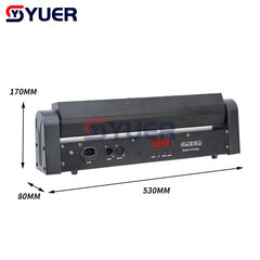 YUER™️ LED 4x5w Amber RED Laser Beam Strobe Flow Line Effect DMX 8/17CH Bars KTV Performing Stage Dance Halls Wedding Washing Lighting