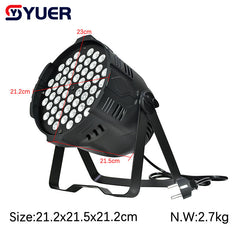 YUER™️ Lampe LED Par 54x3W RGB Effet Lumière de Scène pour Soirée Sonore Disco DJ Club