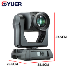 YUER™ IP65 Waterproof 300W LED Beam Spot Wash 3in1 Moving Head Light Zoom Frost Double Prisms Rainbow Effect DMX512 For DJ Disco Party Bar Club Wedding Stage Lighting