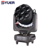 YUER™️ New Beam Zoom Wash Stage Moving Head LED RGBW 7x60w Light With 70x0.5w Auxiliary Lighting Dj Disco Party Consert Event Wedding