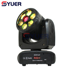 YUER™️ 60W patrón abeja ojo haz teñido luz con cabezal móvil DMX512 16/18CH Control de voz DJ Disco etapa boda fiesta Bar Club 