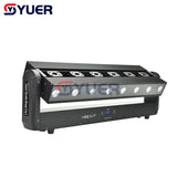 YUER™️ 6 Eyes Moving Head RGB Laser Bar Beam Strobe Stage Effect Lighting For DJ Disco Party Events DMX Sound Modes Projector Fixtures