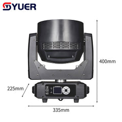YUER™️ Copy Claypaky K10 19x15W Bee Eye RGBW LED Wash with Zoom Beam Moving Head Lighting DMX512 For DJ Disco Bar Party Nightclub Stage Light