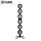 YUER™️ NEW 6 Eyes 6X50W COB + RGB Flood Blinder Light Adjustable Telescopic DMX512 For DJ Stage Lighting Effect Disco Bar Wedding Party
