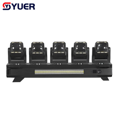 YUER™️LED 5X80W RGBW 4IN1 Projecteur de Faisceau à Tête Mobile Sans Électrode Avec Effet Stroboscopique 180X3W Blanc Chaud+180X3W Blanc RDM DMX512 Pour DJ Discothèque Fête Mariage