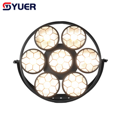 YUER™️ 7X50W CW WW COB Round Blinder Light Strobe Wash Effect DMX512 For Dj Dmx Stage Light Effect Light Disco Dj Bar