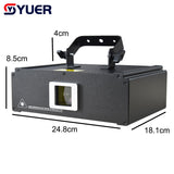 YUER™️ 1W/2W 5IN1 RGB Animation 3D Beam Stage Laser Lights Projector DJ Disco Bar Club Effect Party Dance Wedding Xmas Show Lamp