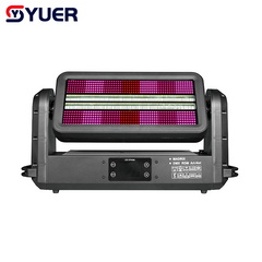 YUER™️ Luz Estroboscópica LED de Cabeza Móvil Impermeable IP65 672X0.5W RGB+672X2W Blanca de 14+28 Segmentos RDM DMX512 Para Disco DJ Proyector Decoración de Fiestas Luz Nocturna