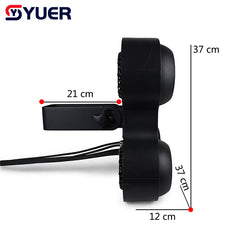 YUER™️ LED COB a prueba de agua 4 ojos 4X100W Luz cegadora DMX Efecto de iluminación de escenario Controlador DMX Club Show Night DJ Disco Luces de escenario profesionales 