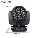 YUER™️ Professional LED 19X15W RGBW 4IN1 Big Bee Eye Moving Head Light With Zoom Rotating Mac Aura Stage Light Disco DJ party Lighting