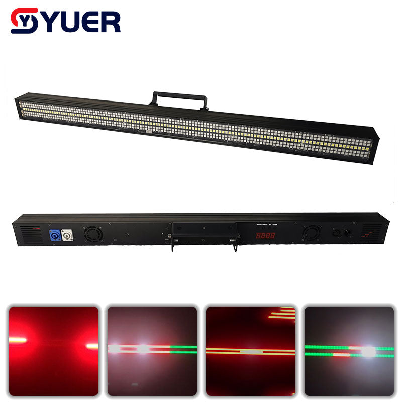 Luz estroboscópica LED YUER™️ de 150 W, control de sonido/DMX, luz LED RGB segmentada tipo "wall wash" para discoteca, fiestas, espectáculos en casa, proyector de escenario