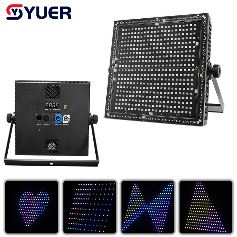 YUER™️LED 400PCS RGB + 108PCS White and Warm White Strobe Light Voice Control DMX512 For Wedding Party Dj Disco Stage Lighting