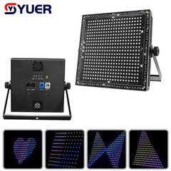 YUER™️LED 400PCS RGB + 108PCS White and Warm White Strobe Light Voice Control DMX512 For Wedding Party Dj Disco Stage Lighting
