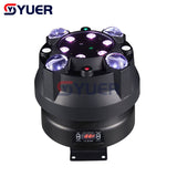 YUER™️ RGBW LED 4in1 Effect Wash Beam Strobe Laser Remote DMX Control Sound Music Infinite Rotation Party Wedding Moving Stage Lighting