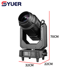 YUER™ IP66 Waterproof 650W LED Beam Spot Wash Moving Head Light With CMY CTO Rainbow Focus Frost Effect DMX512 For DJ Disco Wedding Event Party Bar Club