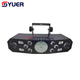 YUER™️DJ Disco Light Party Light Voice Music Control KTV Laser Projector Light 5in1 RGB Effect Lamp For Stage Party Bar Home Wedding