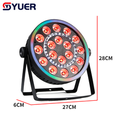 YUER™ 18x4W RGBW 4in1 + 36pcs 5050 RGB + 30x0.5W White LED Par Light Wash Effect DMX512 Control For DJ Disco Party Bar Club Wedding Stage Lighting