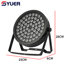 YUER™ 60x1.5W RGB LED Par Light with 36Pcs 5050 RGB Auxiliary Light Wash Effect DMX512 Remote Control For DJ Disco Party Bar Club Wedding Stage Lighting