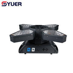 Foco móvil LED YUER 300W Retro Bee Eye 4 en 1, efecto de fondo mixto colorido, control DMX y por sonido para DJ, fiestas y espectáculos de discoteca