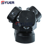 YUER™️ NEW Mold 12X10W 3 head infinitely rotating moving head light With RGB Laser Light For DJ Disco Stage Wedding Music Party Bar