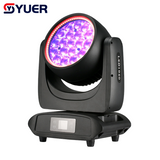 YUER™️Mini Waterproof IP65 19X40W RGBW 4IN1 Moving Head Light With Ring Beam Wash Zoom RDM DMX512 For DJ Bar Wedding Stage Party