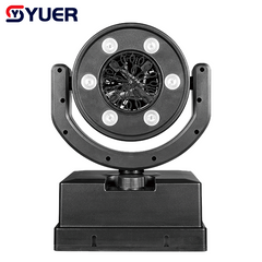 YUER™️NEW LED RGBY Bubble Machine Long-distance Remote Control For Dj Dmx Stage Light Effect Light Disco Dj Bar